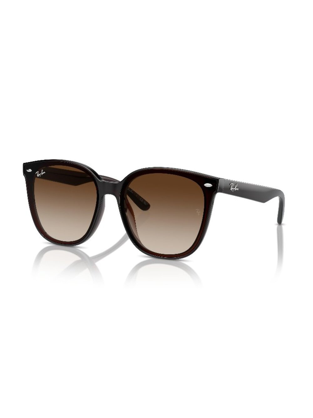New Ray-Ban Unisex Sunglasses Brown Square Lens Injected Frame Ray Ban RB4423D
